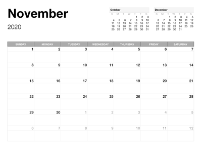 How to Make a Calendar in Apple Numbers