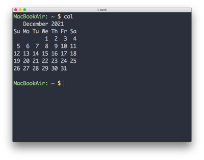 Calendar in Your Terminal. The “cal” Command.