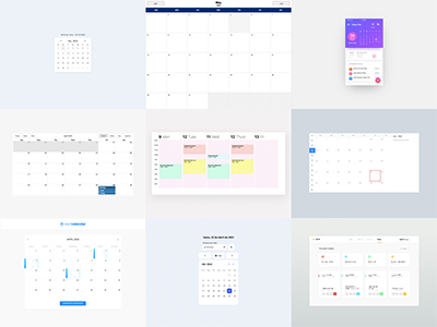 30 Calendar Templates From CodePen